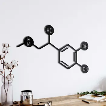 Decoratiune de perete, 5003, Metal, Dimensiune: 75 x 40 cm, Negru imagine