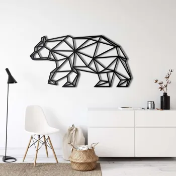 Decoratiune de perete, 5012, Metal, Dimensiune: 60 x 30 cm, Negru imagine