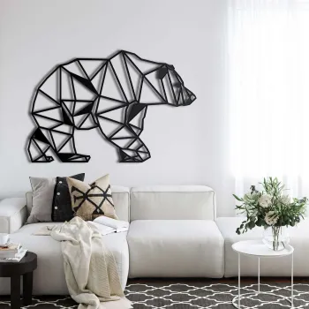 Decoratiune de perete, 5013, Metal, 90 x 60 cm, Negru imagine