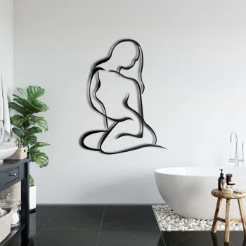 Decoratiune de perete, 5014, Metal, Dimensiuni: 68 x 90 cm, Negru imagine