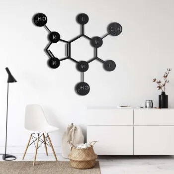 Decoratiune de perete, 5027, Metal, Dimensiune: 45 x 43 cm, Negru imagine