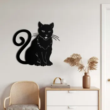 Decoratiune de perete, 5028, Metal, Dimensiuni: 76 x 74 cm, Negru imagine