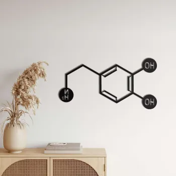 Decoratiune de perete, 5042, Metal, Dimensiune: 46 x 23 cm, Negru imagine