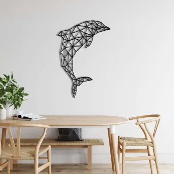 Decoratiune de perete, 5043, Metal, Dimensiuni: 75 x 53 cm, Negru imagine