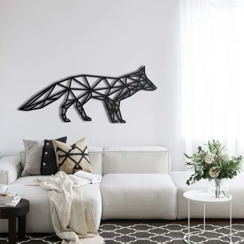 Decoratiune de perete, 5061, Metal, Dimensiuni: 75 x 31 cm, Negru imagine