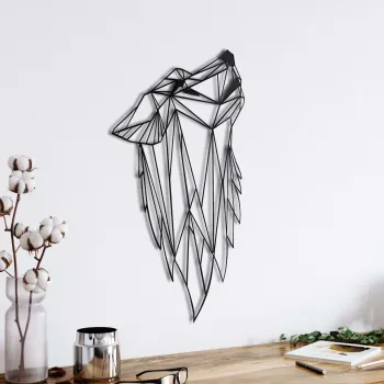 Decoratiune de perete, 5065, Metal, Dimensiuni: 36 x 61 cm, Negru imagine