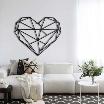 Decoratiune de perete, 5069, Metal, Dimensiuni: 61 x 51 cm, Negru imagine