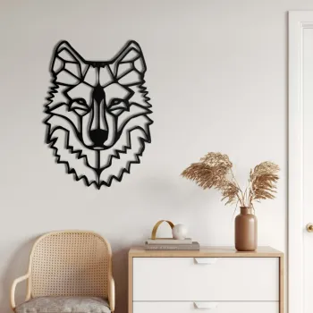 Decoratiune de perete, 5133, Metal, Dimensiuni: 43 x 61 cm, Negru imagine