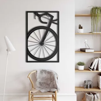 Decoratiune de perete, 5171, Metal, Dimensiune: 29 x 45 cm, Negru imagine