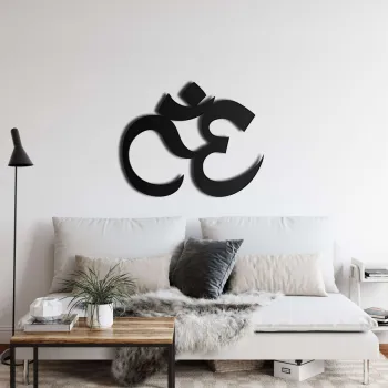 Decoratiune de perete, 5186, Metal, Dimensiune: 60 x 50 cm, Negru imagine