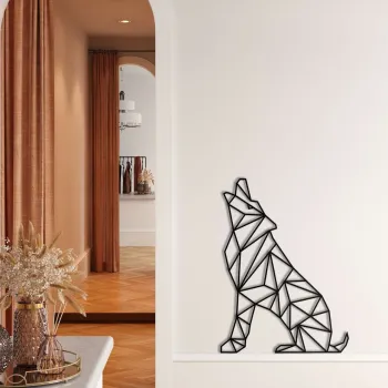Decoratiune de perete, 5195, Metal, Dimensiune: 44 x 60 cm, Negru imagine