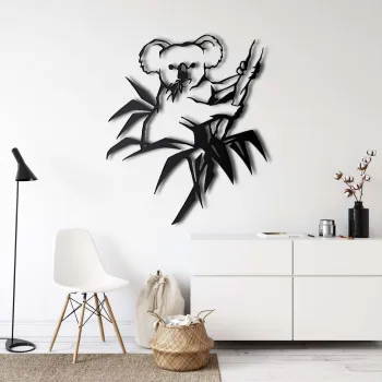 Decoratiune de perete, 5196, Metal, Dimensiune: 38 x 45 cm, Negru imagine