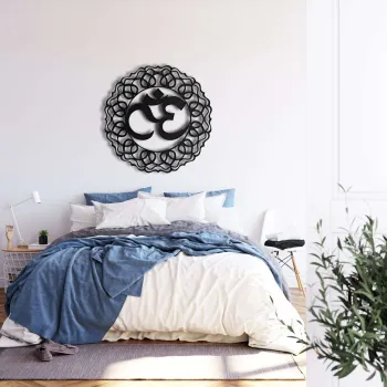 Decoratiune de perete, 5213, Metal, Dimensiune: 60 x 60 cm, Negru imagine
