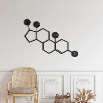 Decoratiune de perete, 5238, Metal, Dimensiuni: 75 x 52 cm, Negru imagine