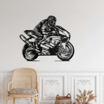 Decoratiune de perete, 5241, Metal, Dimensiuni: 75 x 63 cm, Negru imagine