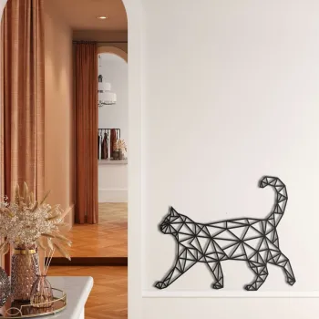 Decoratiune de perete, 5263, Metal, Dimensiune: 60 x 48 cm, Negru imagine