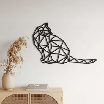 Decoratiune de perete, 5264, Metal, Dimensiuni: 90 x 59 cm, Negru imagine