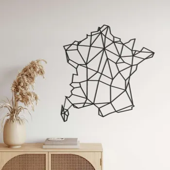 Decoratiune de perete, 5292, Metal, Dimensiuni: 72 x 74 cm, Negru imagine