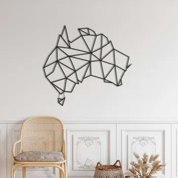 Decoratiune de perete, 5294, Metal, Dimensiuni: 75 x 58 cm, Negru imagine