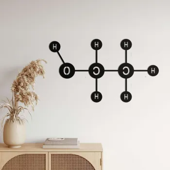 Decoratiune de perete, 5307, Metal, Dimensiune: 45 x 27 cm, Negru imagine