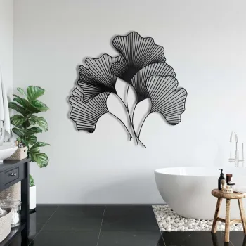 Decoratiune de perete, 5312, Metal, Dimensiuni: 75 x 73 cm, Negru imagine