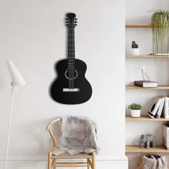 Decoratiune de perete, 5349, Metal, Dimensiune: 21 x 45 cm, Negru imagine