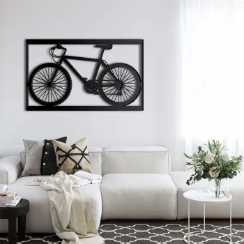 Decoratiune de perete, 5396, Metal, Dimensiuni: 75 x 42 cm, Negru imagine