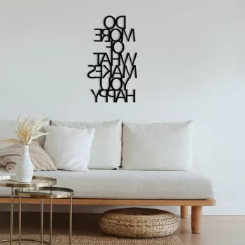 Decoratiune de perete, African 1, Metal, Dimensiune: 41 x 50 cm, Negru imagine