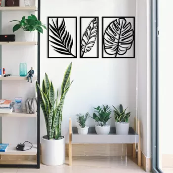 Decoratiune de perete, Albatros, Metal, Dimensiune: 80 x 38 cm, Nuc negru imagine