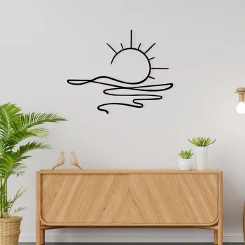 Decoratiune de perete, Alborada, Dimensiune: 55 x 44 cm, Negru imagine