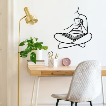 Decoratiune de perete, Alegria, Dimensiuni: 44,5 x 52 cm, Negru imagine
