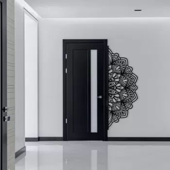 Decoratiune de perete, Amor, Metal, Dimensiune: 160 x 57 cm, Negru imagine