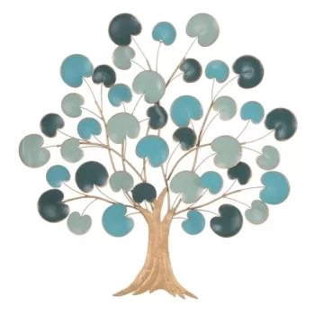 Decoratiune de perete Apple, Mauro Ferretti, 89x90 cm, fier, albastru imagine