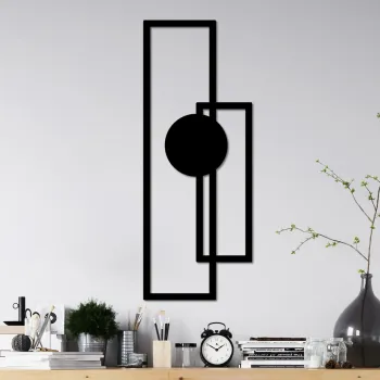 Decoratiune de perete, Astratto-1, (Grosime: 1,5 mm), Negru imagine
