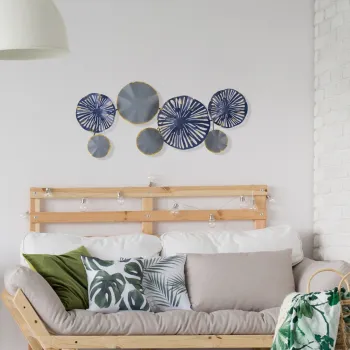 Decoratiune de perete, Astrid, Dimensiuni: 79 x 8 x 35 cm, Multicolor imagine