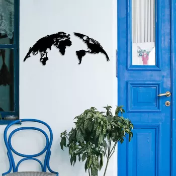 Decoratiune de perete, Aurora, Metal, Dimensiune: 120 x 47 cm, Multicolor imagine