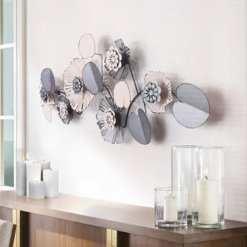 Decoratiune de perete, Belleza, Metal, Dimensiuni: 111 x 9 x 47 cm, Multicolor imagine