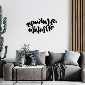Decoratiune de perete, Bike, Metal, 70 x 35 cm, Negru imagine