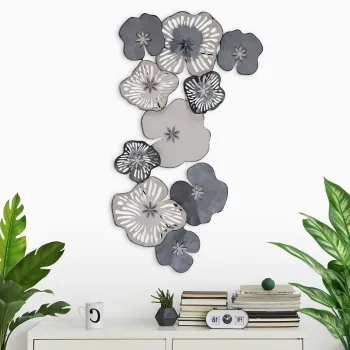 Decoratiune de perete, Bilge, Metal, Dimensiuni: 105 x 10 x 60 cm, Multicolor imagine