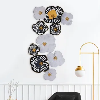 Decoratiune de perete, Bilge, Metal, Dimensiuni: 105 x 10 x 60 cm, Multicolor imagine