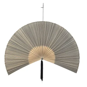 Decoratiune de perete, Bloomingville, Jaime, 150x110 cm, bambus/bumbac, negru imagine