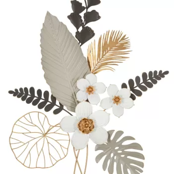 Decoratiune de perete Bouquet, Mauro Ferretti, 71 x 96.5 cm, fier, multicolor imagine