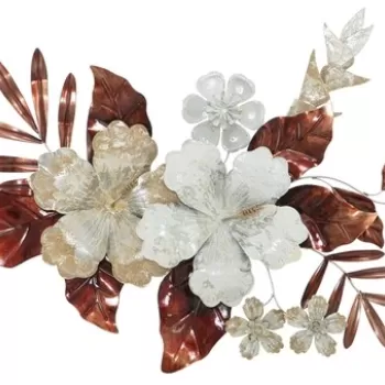 Decoratiune de perete Bouquet, Mauro Ferretti, 83x55 cm, fier, multicolor imagine