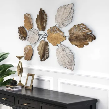 Decoratiune de perete, Casado, Metal, Dimensiuni: 117 x 2 x 57 cm, Multicolor imagine