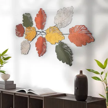 Decoratiune de perete, Casado, Metal, Dimensiuni: 117 x 2 x 57 cm, Multicolor imagine