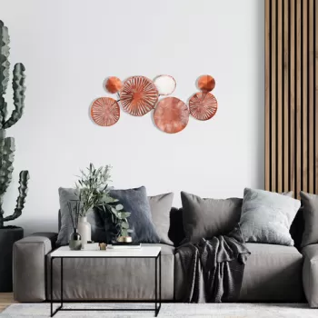 Decoratiune de perete, Change, Metal, Dimensiune: 79 x 35 cm, Negru imagine