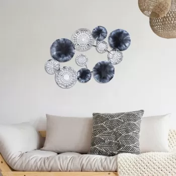 Decoratiune de perete, Charm, Metal, Dimensiune: 82 x 50 cm, Multicolor imagine