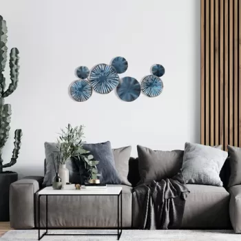 Decoratiune de perete, Confused, Metal, Dimensiune: 79 x 35 cm, Negru imagine