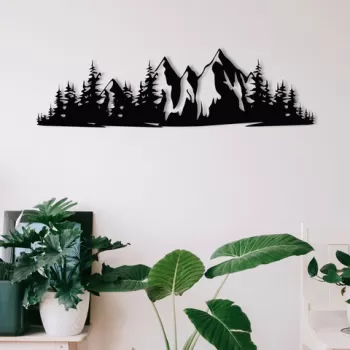Decoratiune de perete, Cool Woman 1, Metal, Dimensiune: 68 x 19 cm, Negru imagine