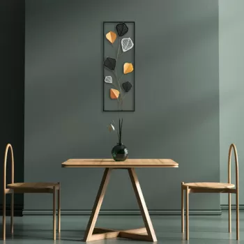 Decoratiune de perete, Crabtree, Metal, Dimensiune: 32 x 90 cm, Multicolor imagine